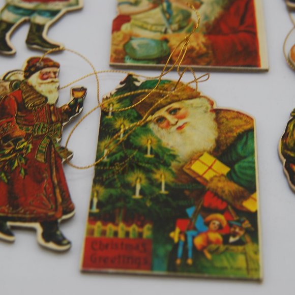 Retro 1970'sCardboard Christmas Ornaments/Decorations (Lot of 16) - Picture 6 of 10